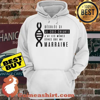DNA Desolee Si Je Suis Chiante Marraine hoodie