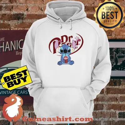 Dr. Pepper Stitch Listening to music hoodie