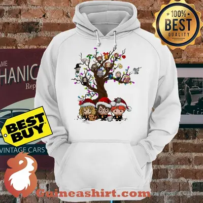 Harry Potter Chibi Character Christmas Tree hoodie