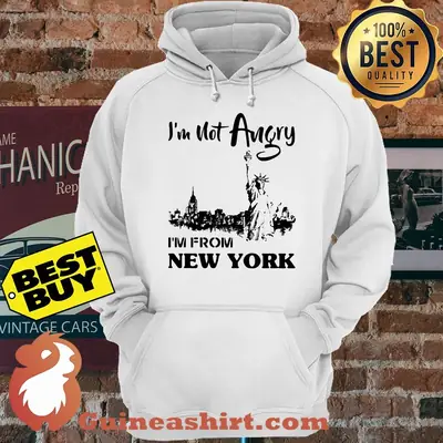 I'm Not Angry I'm From New York Liberty Enlightening The World hoodie