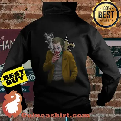 Joker Joaquin Phoenix New Orleans Saints Logo hoodie