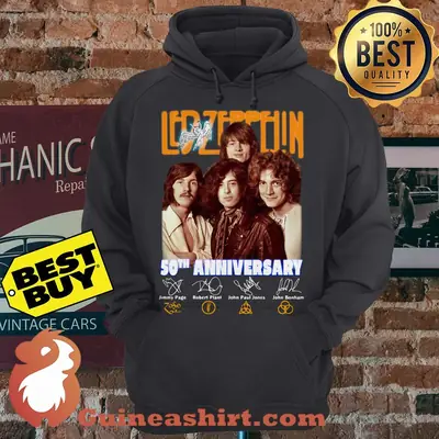 Led Zeppelin 50th Anniversary Signature Angel hoodie