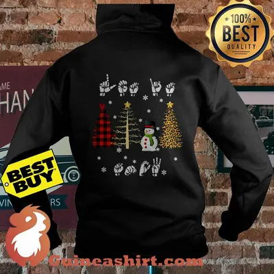 Let It Snowman Christmas Tree Hand hoodie