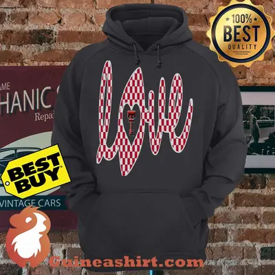 Love Texas Tech Red Raiders Football Pattern Gameday hoodie