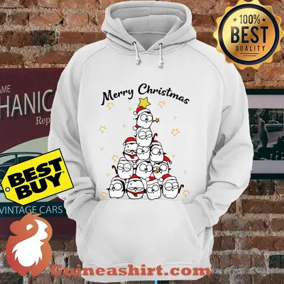 Official Penguin Merry Christmas Tree hoodie