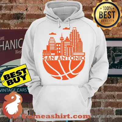 San Antonio Basketball Skyline City Texas hoodie