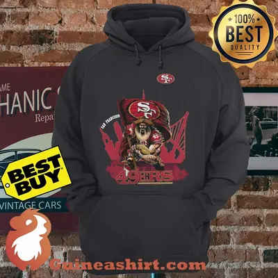 SF Niners San Francisco Niners 49ers Mascot Vector Logo hoodie