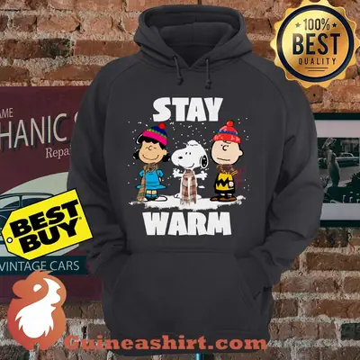 Stay Warm The Peanuts Movie Snow hoodie