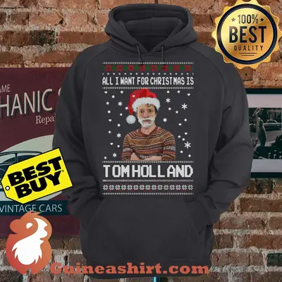 All I Want For Christmas Is Tom Holland Vintage hoodie