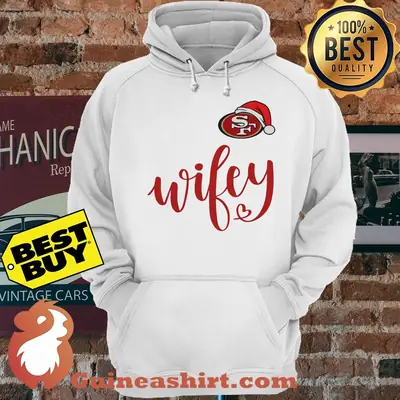 Wifey Christmas San Francisco 49ers Logo hoodie