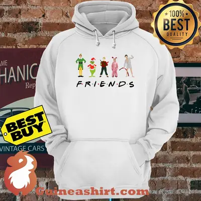 Xmas Grinch Santa With Friends hoodie
