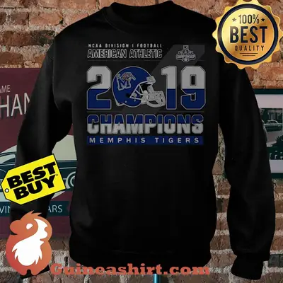 American Athletic 2019 Champions Memphis Tigers Football Logo sweatshirt sweater