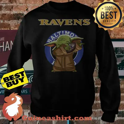 Baby Yoda Baltimore Ravens Logo sweatshirt sweater