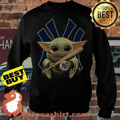Baby Yoda Holding New York Yankees Baseball sweatshirt sweater