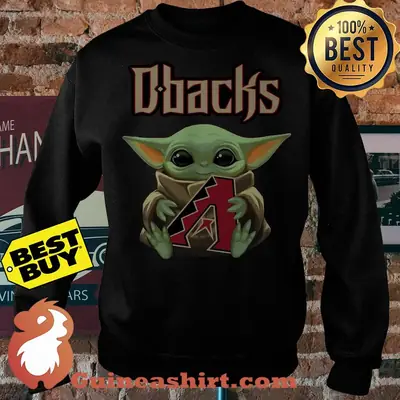 Baby Yoda Hug Arizona Diamondbacks Logo sweatshirt sweater