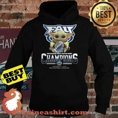 Baby Yoda Hug Florida Atlantic University Champions 2019 shirt sweater