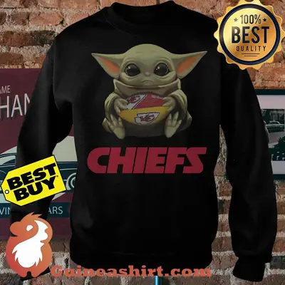 Baby Yoda Hug Kansas City Chiefs Logo sweatshirt sweater