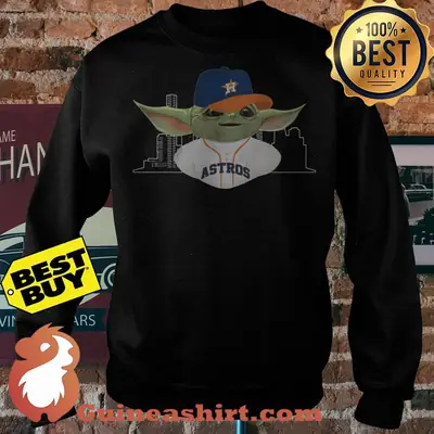 Baby Yoda Player Houston Astros Logo sweatshirt sweater
