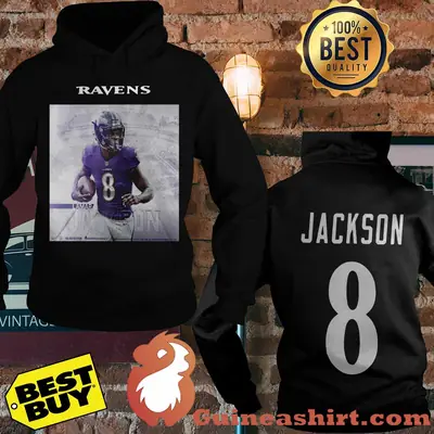 Baltimore Ravens Lamar Jackson Black Player Graphic hoodie sweater