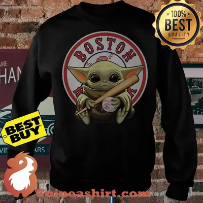 Baseball Baby Yoda Boston Red Sox Logo sweatshirt sweater