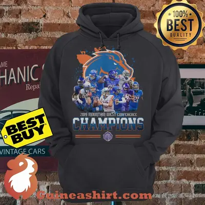 Boise State Broncos football 2019 Mountain West Conference Champions hoodie sweater