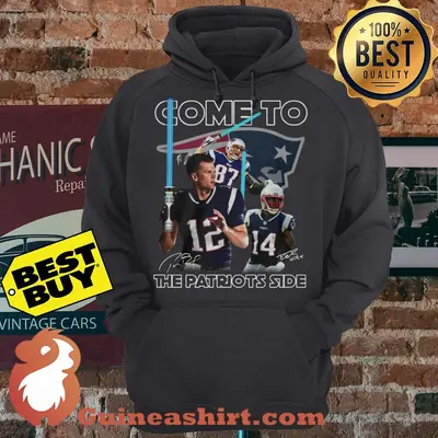 Come To The Patriots Side Logo Signature hoodie