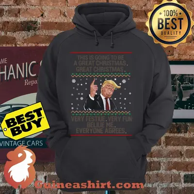 Donald Trump This is going a great Christmas very festive fun hoodie sweater