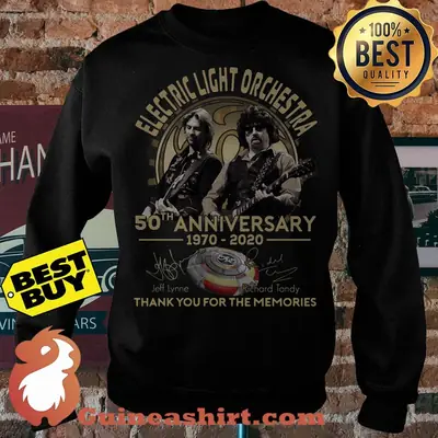 Electric Light Orchestra 50th Anniversary 1970 2020 Signatures sweatshirt sweater