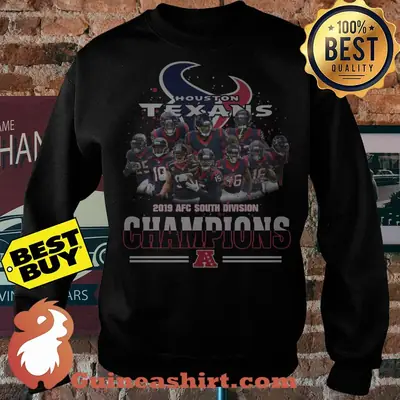 Houston Texas 2019 AFC South Division Champions shirt sweater