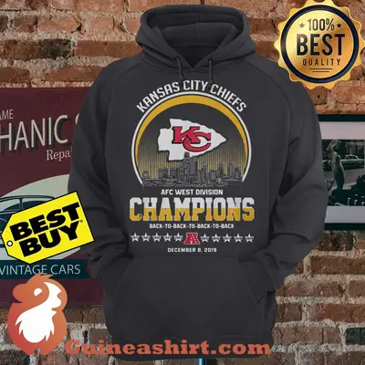 Kansas City Chiefs AFC West Division Champions Logo hoodie sweater