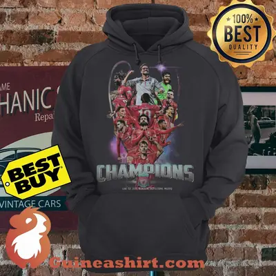 Liverpool FC Players Champions Cup 2019 hoodie