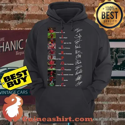 Liverpool Players Football Names Signature hoodie