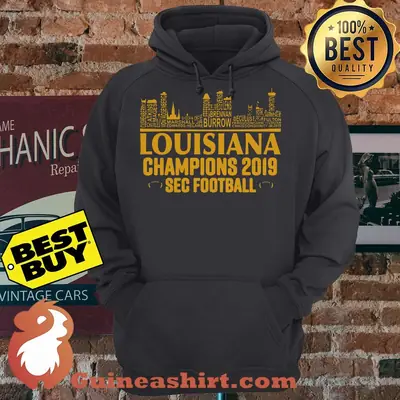 LSU Tigers Louisiana Champions 2019 Sec Football City hoodie sweater
