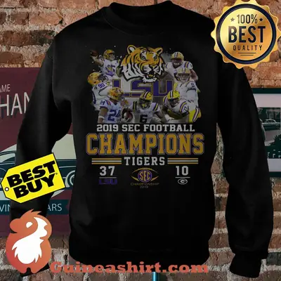 LSU Tigers 2019 Sec Football Champions Logo sweatshirt sweater