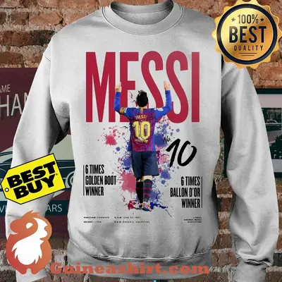 Messi 6 Times Golden Boot Ballon D'or Winner sweatshirt sweater