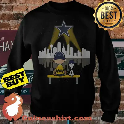 NFL Dallas Cowboys Logo Snoopy and Charlie Brown sweatshirt sweater