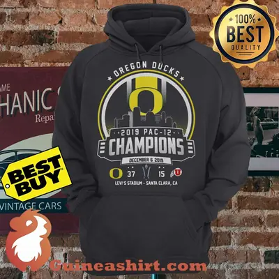 Oregon Ducks 2019 Pac 12 Champions Logo City hoodie sweater