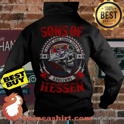 Sons Of Stark Und Gross Durch Abbelwol Hessen Skull hoodie
