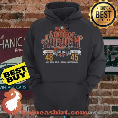 The State Of Auburn Iron Bowl Tigers Tide Jordan Hare Stadium hoodie