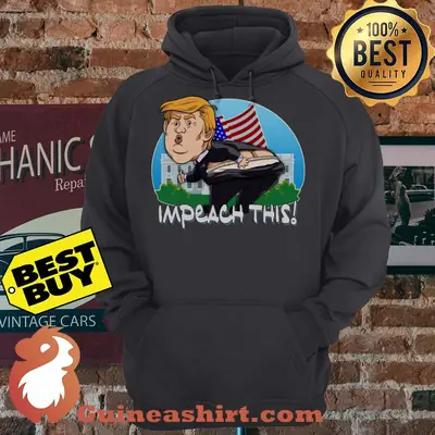 Trump Impeach This American Flag hoodie sweater