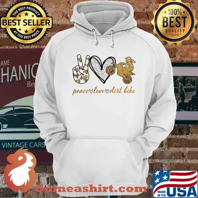 Official peace love Dirt bike shirt