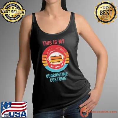 This Is My Quarantine Costume Mouth Halloween Vintage Retro shirt