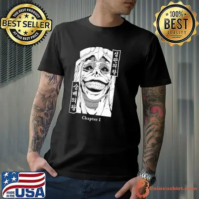 Shadow monarch statue horror dark fantasy legend solo leveling shirt