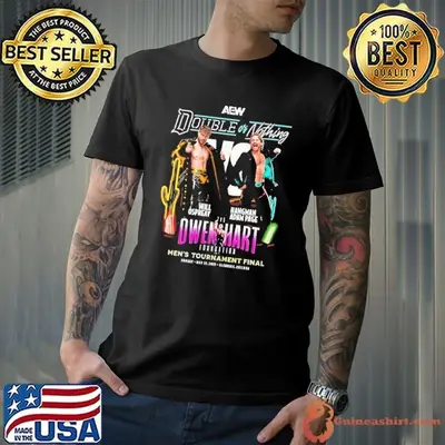 AEW Double or Nothing 2025 Will Ospreay vs Hangman Adam Page Owen Hart Foundation Men’s Final matchup shirt