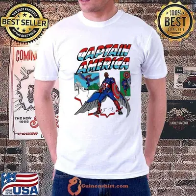 Captain America Sam Wilson Marvel comic shirt