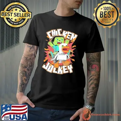 Chicken Jockey cartoon 2025 cute shirt