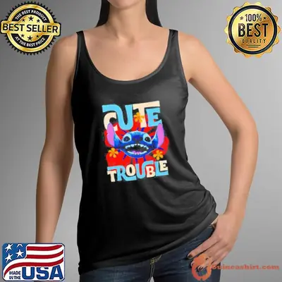 Disney Lilo Stitch Movie Live Action Stitch Cute Trouble shirt