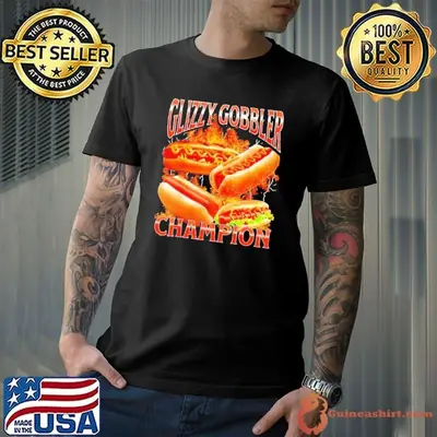 Glizzy Gobbler Champion hot dog graphic shirt