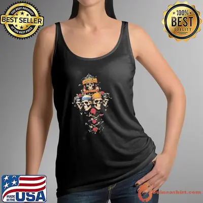 Guns N’ Roses Appetite For Destruction Skulls Cross shirts