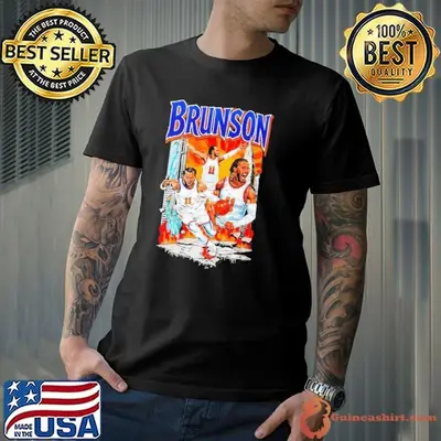 Jalen Brunson New York Knicks Captain Clutch hero graphic shirt